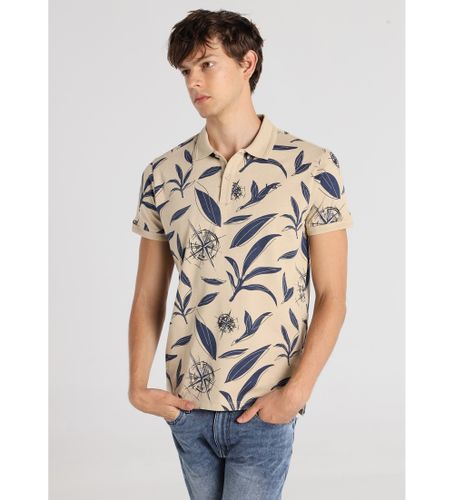 Til mænd. 133033078 Trykt Discover poloshirt (S), Casual, Bomuld, Korte ærmer - Lois Jeans - Modalova