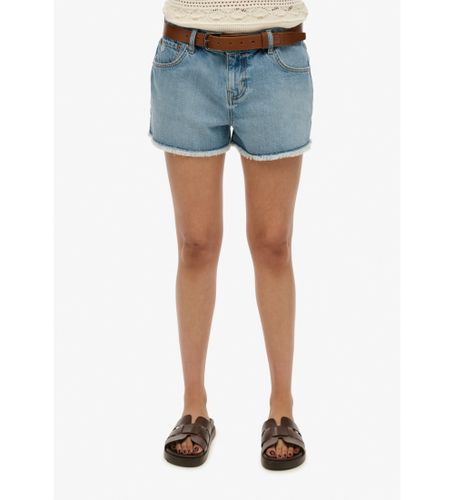 Til kvinder. W7110448A Kort Medium størrelse (26), Casual, Bomuld, Denim - Superdry - Modalova