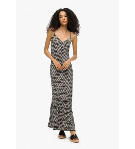 Til kvinder. W8011955A Lang stropløs kjole (36), Casual, Viscose, Uden ærmer/stropper - Superdry - Modalova