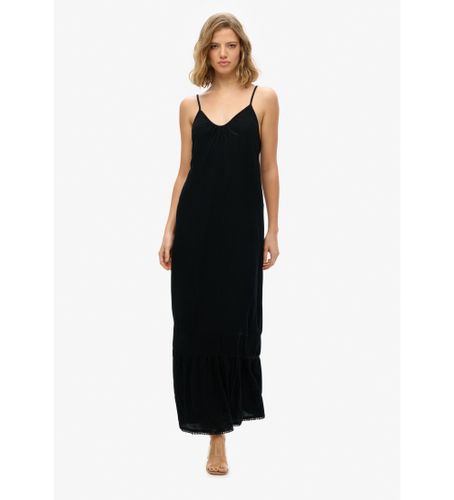 Til kvinder. W8011955A Lang stropløs kjole (XS), Casual, Viscose, Uden ærmer/stropper - Superdry - Modalova