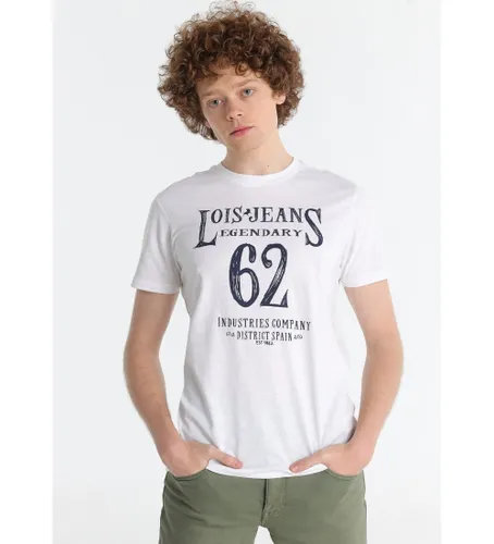 Til mænd. 158043027 Legendarisk T-shirt (S), Casual, Bomuld, Korte ærmer - Lois Jeans - Modalova
