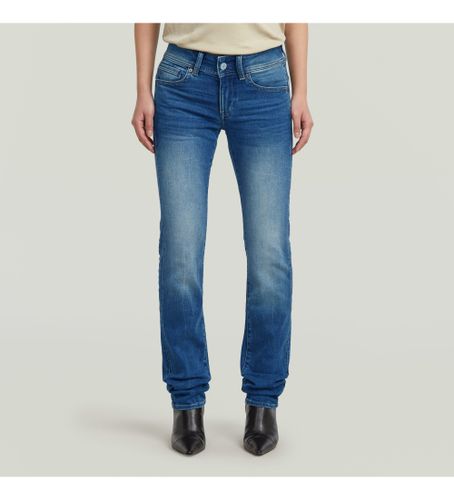 Til kvinder. D27287-8968-6028 Jeans Midge Lige (25/28), Casual, Denim, Økologisk bomuld, Bæredygtig - G-Star - Modalova