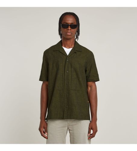 Til mænd. D26190-D914-H050 Workwear Resort Regular skjorte (S), Casual, Bomuld, Korte ærmer - G-Star - Modalova