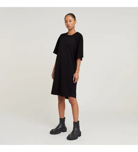 Til kvinder. D26084-336-6484 T-shirt-kjole Sadel (XS), Casual, Korte ærmer, Økologisk bomuld, Bæredygtig - G-Star - Modalova