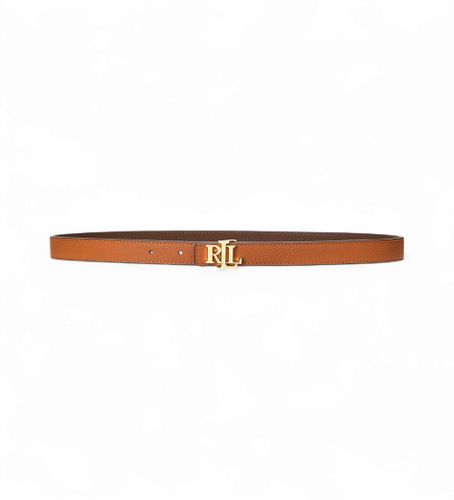 Til kvinder. 412912038002 Vendbart læderbælte med brunt logo (XS), Casual - Lauren Ralph Lauren - Modalova