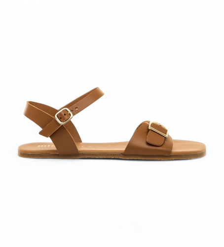 Til kvinder. 55905 Brune Free Cleo-sandaler i (36), Fast, Spænder, Casual - Mustang - Modalova