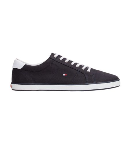 Til mænd. FM0FM00596 Navy lærredssko med snørebånd (40), Stof, Fast, 1-3 cm, Blonder, Casual - Tommy Hilfiger - Modalova