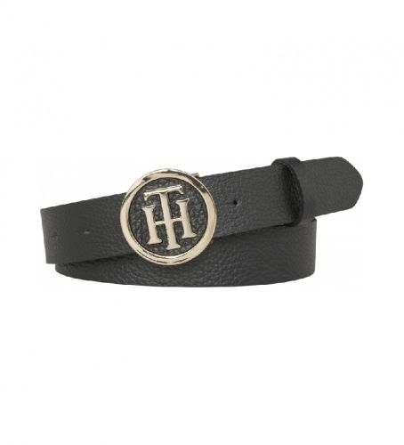 Til kvinder. AW0AW05366 Læderbælte Th Round Buckle 3.0 (80cm), Casual - Tommy Hilfiger - Modalova