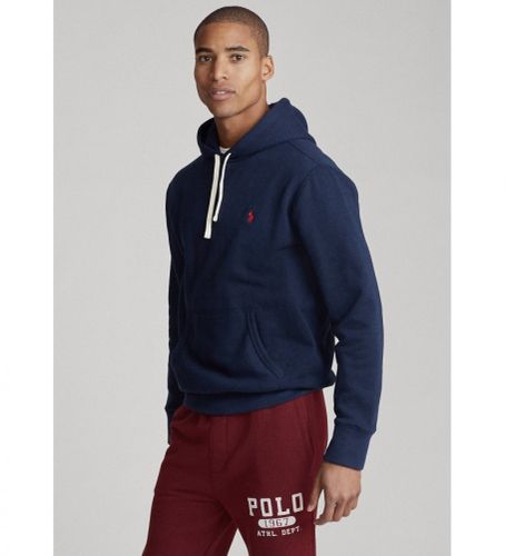 Til mænd. 710766778007 Sweatshirt med hætte af fleece RL Navy (S), Casual, Bomuld, Polyester, Lange ærmer - Polo Ralph Lauren - Modalova