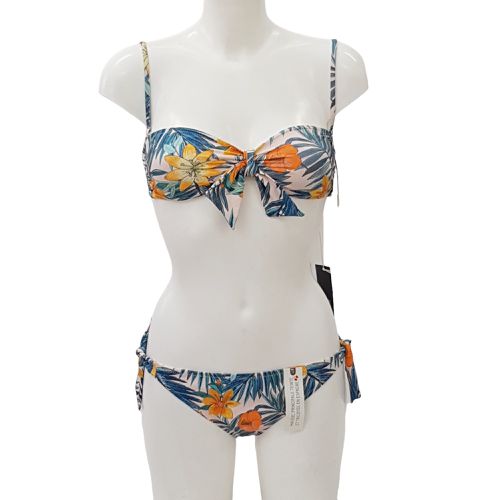 Haut T 36 bas T 44 Neuf & tiquette Maillot 2 pices bikini imprim floral - monoprix - Modalova