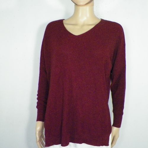 Pull Bordeaux Taille Estime L - Label Emmaus - Modalova