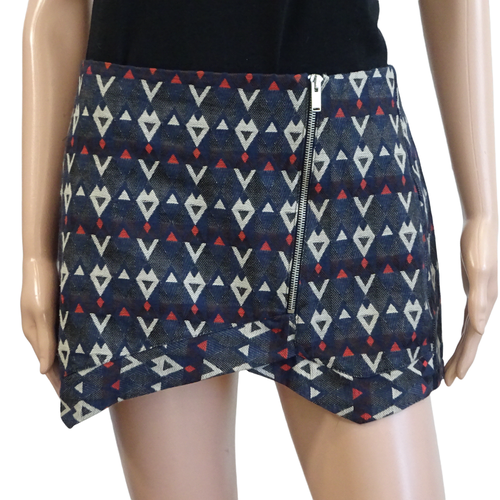 Mini-jupe motifs géométriques - - Taille M - pull & bear - Modalova