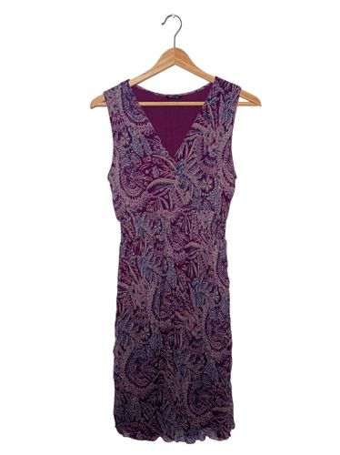 Robe Longue Paisley Violette M (T6088) - Massimo Dutti - Modalova