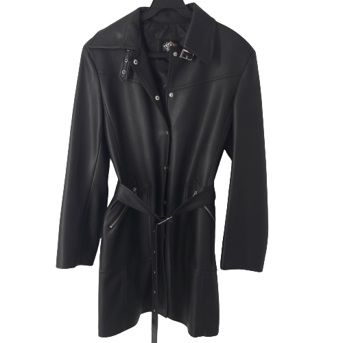Manteau simili cuir cintré -OVEISED-44-très bon état - Label Emmaüs - Modalova
