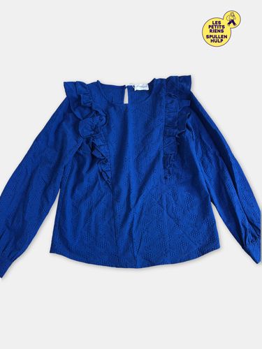 Chemisier bleu brod  - symbiose collection - Modalova