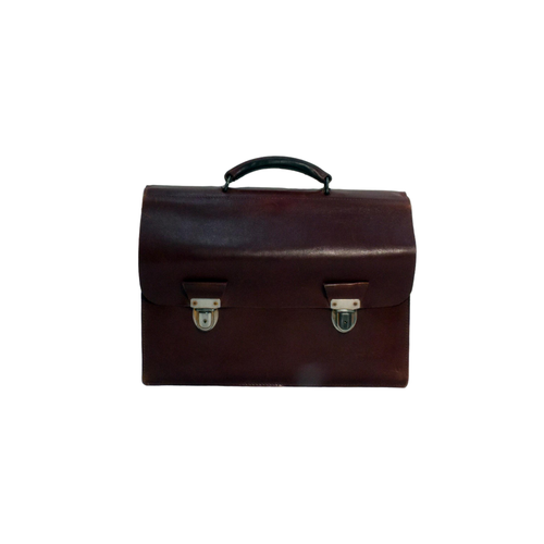 Cartable Vintage - Cuir Surpiqu Tann par les Annes - anonyme - Modalova