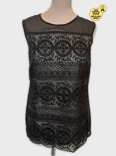 Top dentelle noir Mango  - mango - Modalova