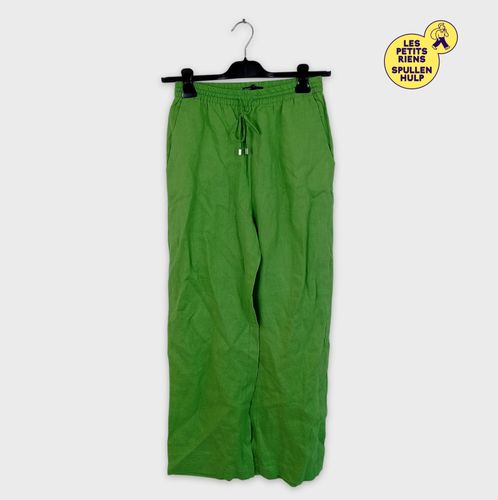 Pantalon clair en lin M  - Zara - Modalova