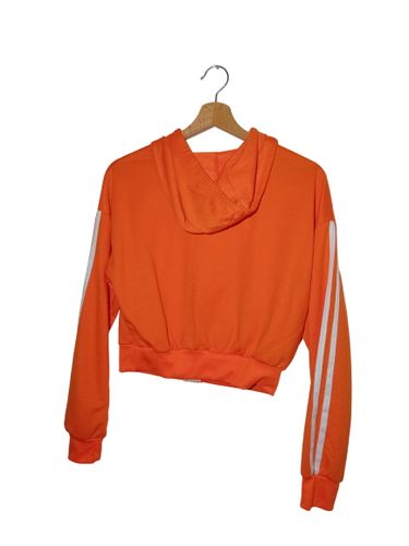 Sweat À Capuche Zippé Rayures Blanches Taille S (T4613) - Label Emmaus - Modalova