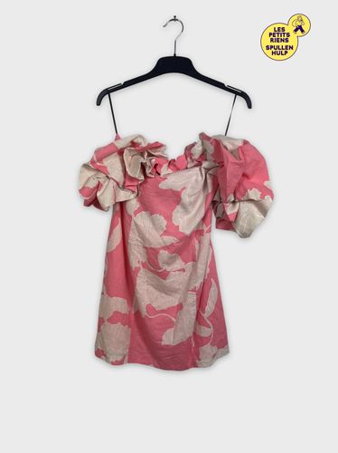 Robe  fleurs et beige  - h&m - Modalova