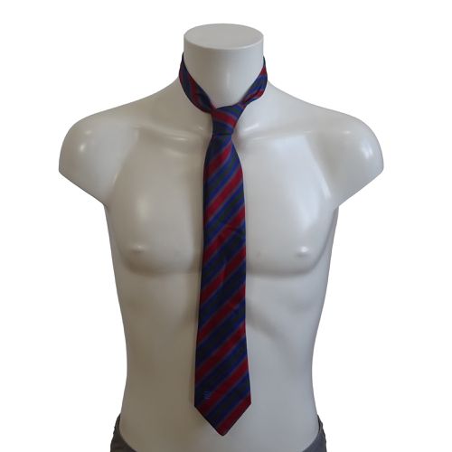 Cravate à rayures bleues rouges et vertes en soie - - Taille Unique - pierre cardin - Modalova