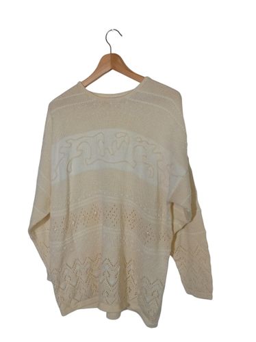 Pull Vintage En Maille Ajourée Fils Dorés (V3614) - C&A - Modalova