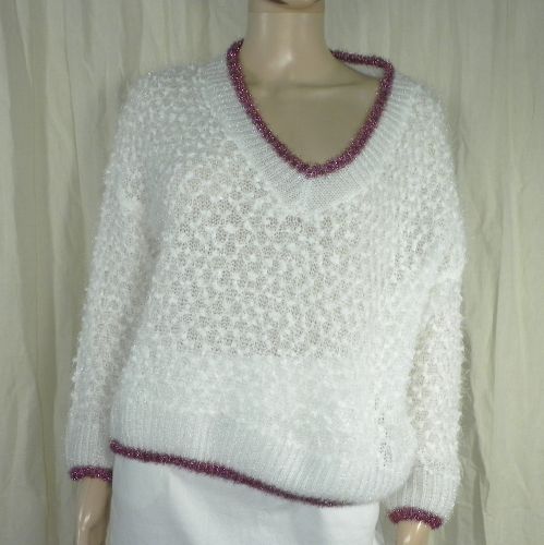 Pull Femme Blanc SHEIN Taille S - Shein - Modalova