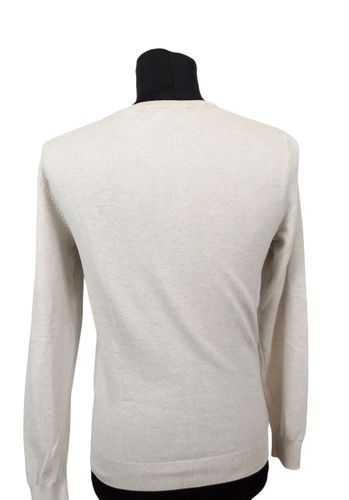 Pull H blanc cassé col rond "" T S - Kiabi - Modalova