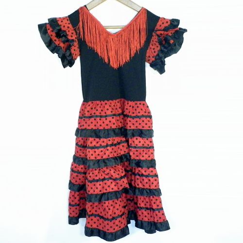 Robe Gitane Enfant Rouge/ Taille Estime 7-8Ans - Label Emmaus - Modalova