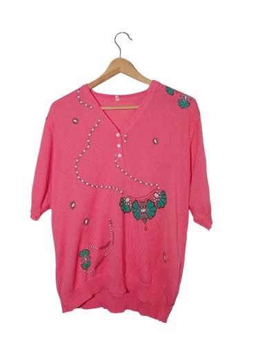 Pull Vintage Ondelys Brodé Xl (V3582) - Label Emmaus - Modalova