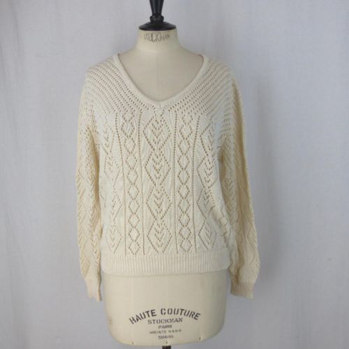 Pull blanc en maille - RIU - L - riu paris - Modalova