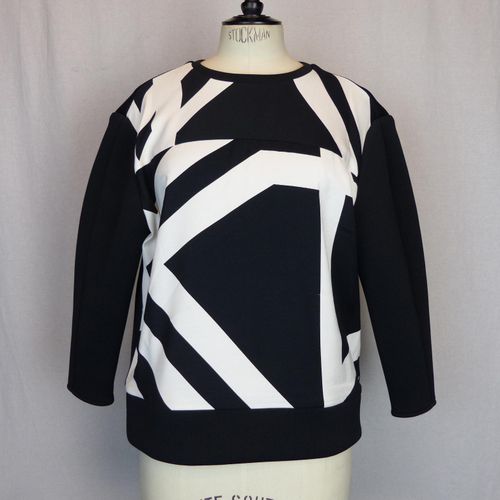 Sweat  Imprim - noir - Tibi - S - tibi - Modalova