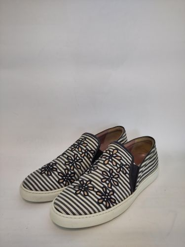 Chaussures rayes motif fleur dentelle - tabitha simmons - Modalova