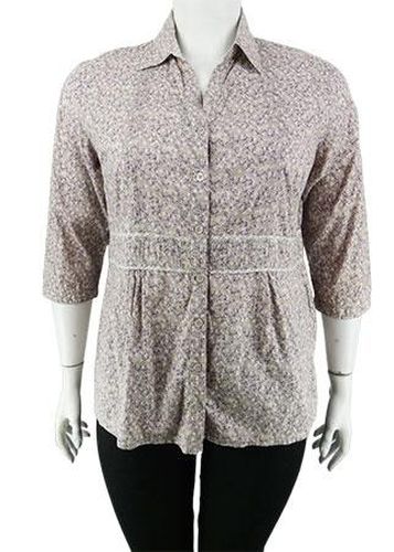 Chemise manches longues---Beige-48 - XL-Fminin - damart - Modalova