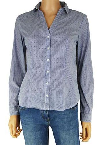 Chemise manches longues---Bleu fonc-36 - S-Fminin - la halle - Modalova