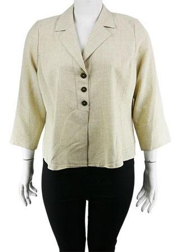 Veste lgre manches 3/4---Beige-50 - XXL-Fminin - gvana - Modalova