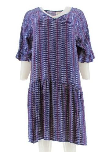 Robe manches courtes---Bleu fonc-38 - M-Fminin - jacqueline de yong - Modalova