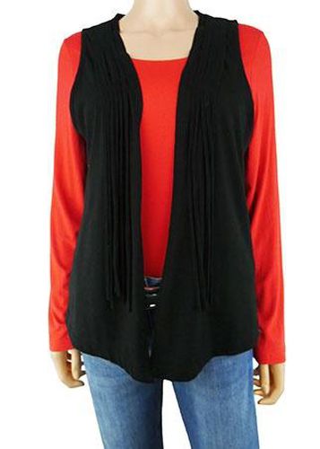 Gilet lger sans manches ---Noir-42 - L-Fminin - julie guerlande - Modalova