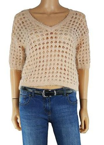 Pull ajour manches courtes---Corail-36 - S-Fminin - next - Modalova