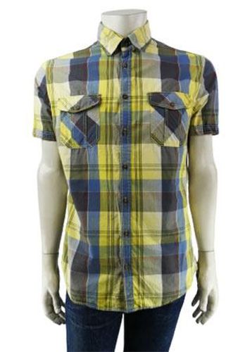 Chemise manches courtes---Bleu-M-Masculin - owk - Modalova