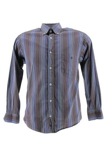 Chemise manches longues---Bleu-M-Masculin - serge blanco - Modalova