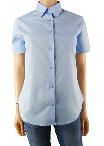 Chemise manches courtes ---Bleu-34 - S-Fminin - kariban - Modalova