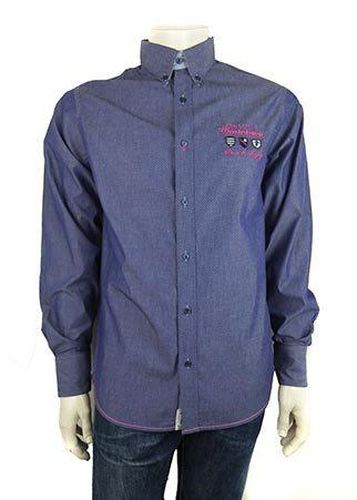 Chemise manches longues---Bleu fonc-M-Masculin - ruckfield - Modalova