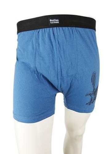 Boxer avec un aigle ---Bleu-46 - XL-Masculin - atlas for men - Modalova