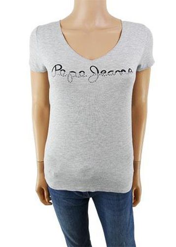 Top manches courtes ---Gris-34 - S-Fminin - pepe jeans - Modalova