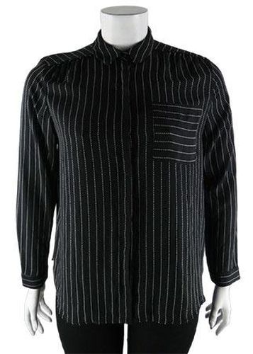 Chemise manches longues---Noir-46 - XL-Fminin - kiabi - Modalova