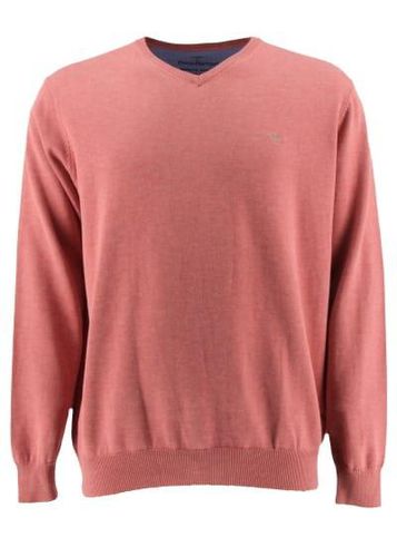 Pull col V manches longues ---Corail-3XL-Masculin - fynch-hatton - Modalova