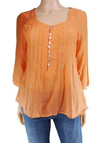 Blouse manches 3/4 ---Corail-38 - M-Fminin - burton - Modalova