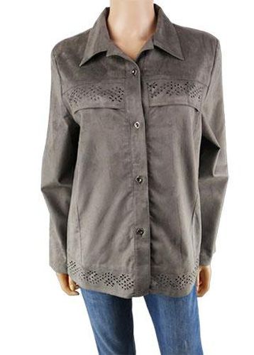 Veste lgre manches longues---Gris-40 - M-Fminin - afibel - Modalova