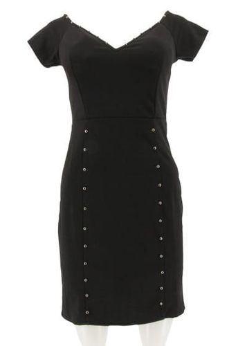 Robe manches courtes---Noir-38 - M-Fminin - premium collection - Modalova